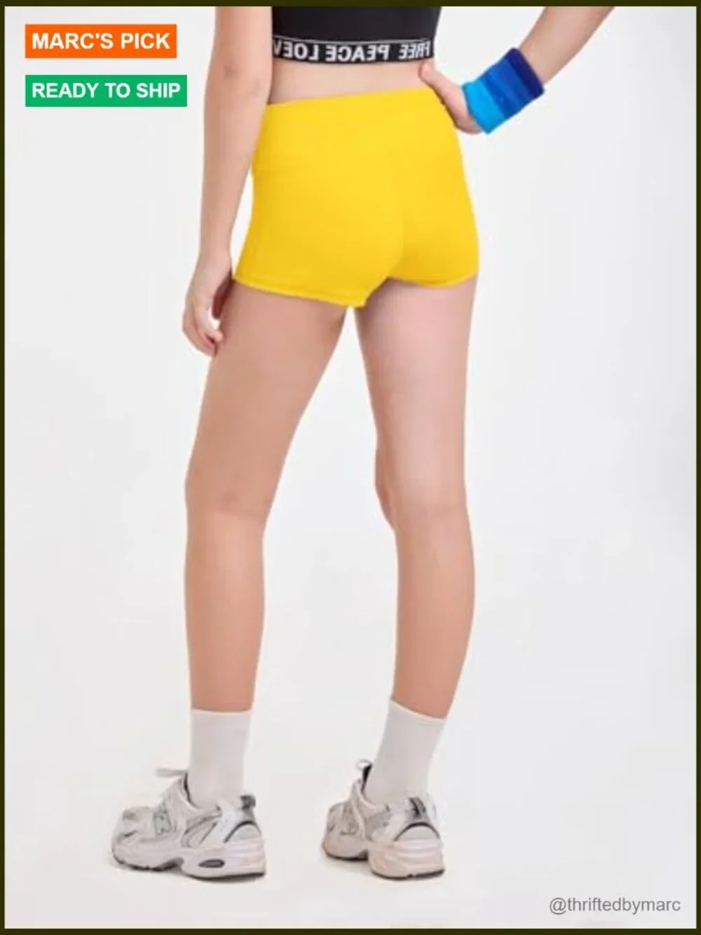 Girls high waist bike shorts athletic yoga activewear